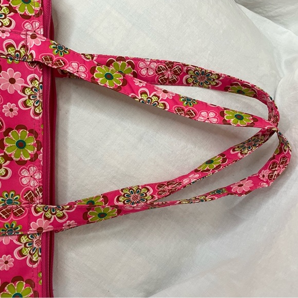 Insulated Tote in Bright Spring Colors. Charming Pink & Green Floral Design NWOT - Picture 10 of 11
